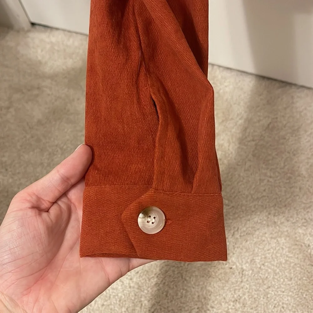 Cropped Burnt Orange Jacket - Picture 2 of 4